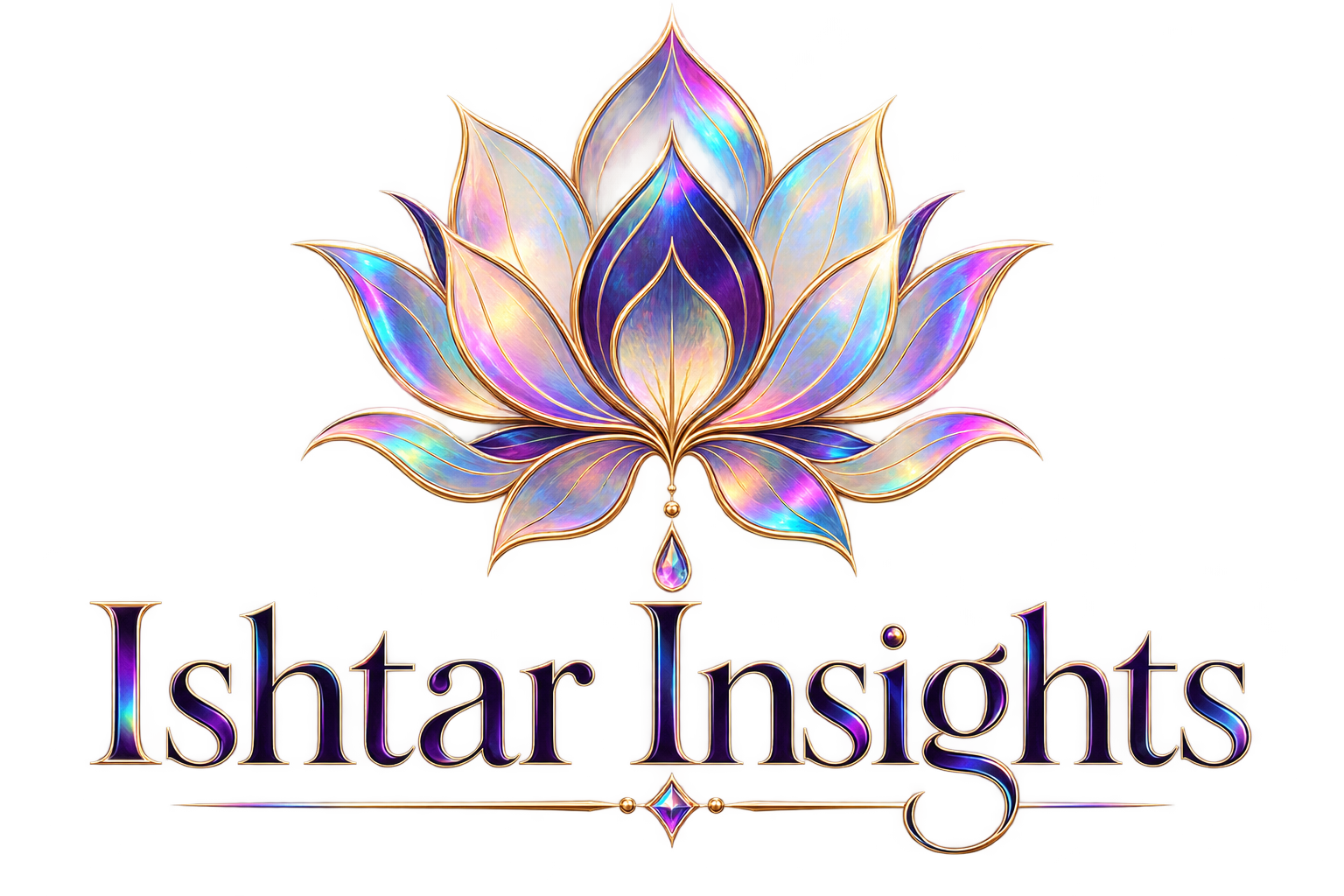 Ishtar Insights lotus logo